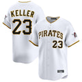 Fenge P.Pirates #23 Mitch Keller Player White Home Limited Stitched Jerseys