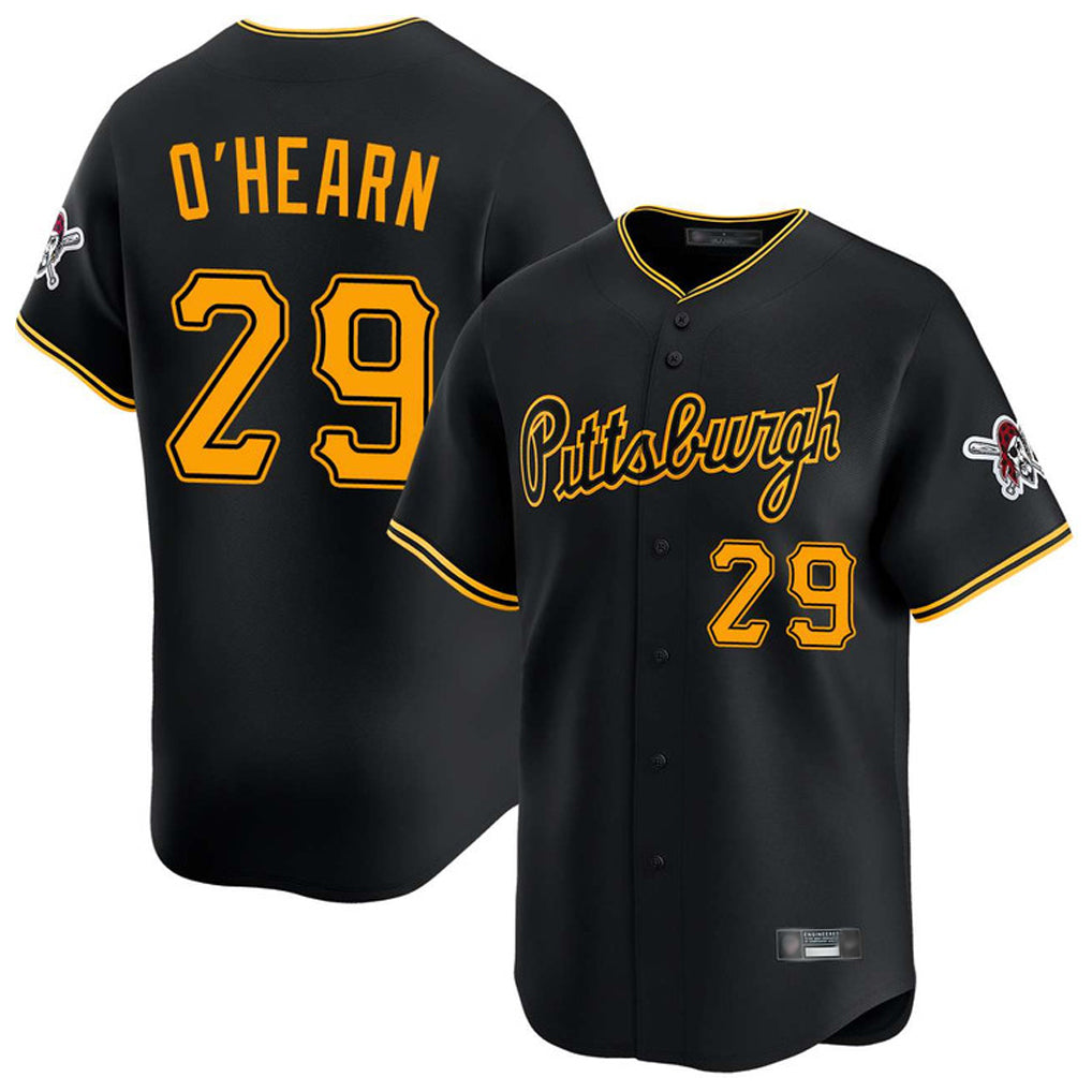 Fenge P.Pirates #29 Ryan O'Hearn Player Black Alt Home Limited Stitched Jerseys
