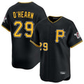 Fenge P.Pirates #29 Ryan O'Hearn Player Black Alternate Limited Game Stitched Jerseys