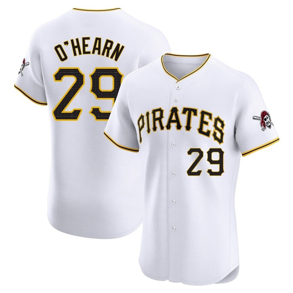 Fenge P.Pirates #29 Ryan O'Hearn Player White Home Limited Elite Stitched Jerseys