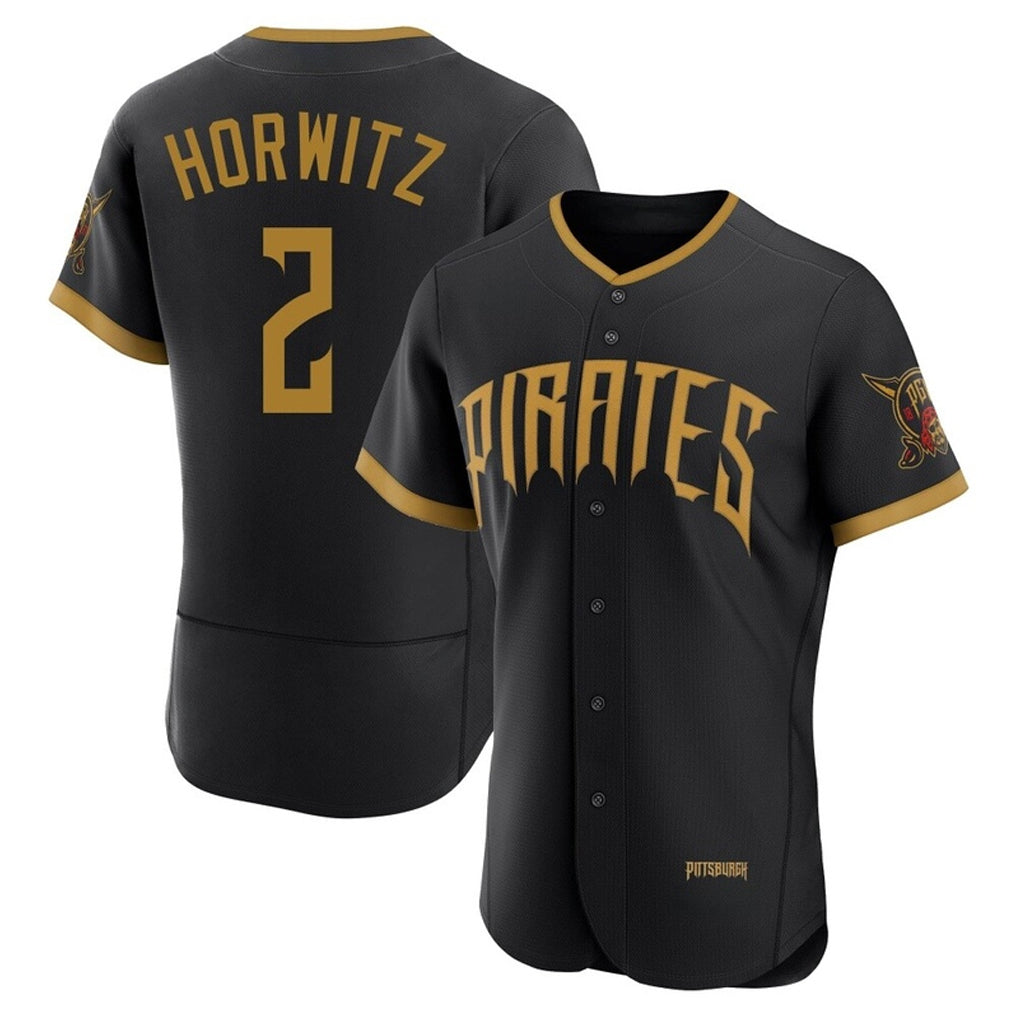 Fenge P.Pirates #2 Spencer Horwitz Player Black 2026 City Connect Home Limited Elite Stitched Jerseys