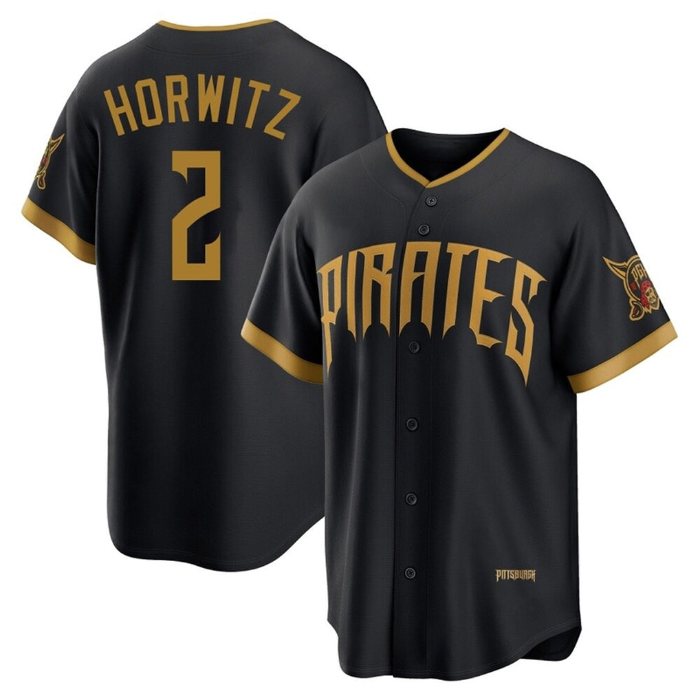Fenge P.Pirates #2 Spencer Horwitz Player Black 2026 City Connect Home Limited Stitched Jerseys