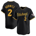 Fenge P.Pirates #2 Spencer Horwitz Player Black Alt Home Limited Stitched Jerseys