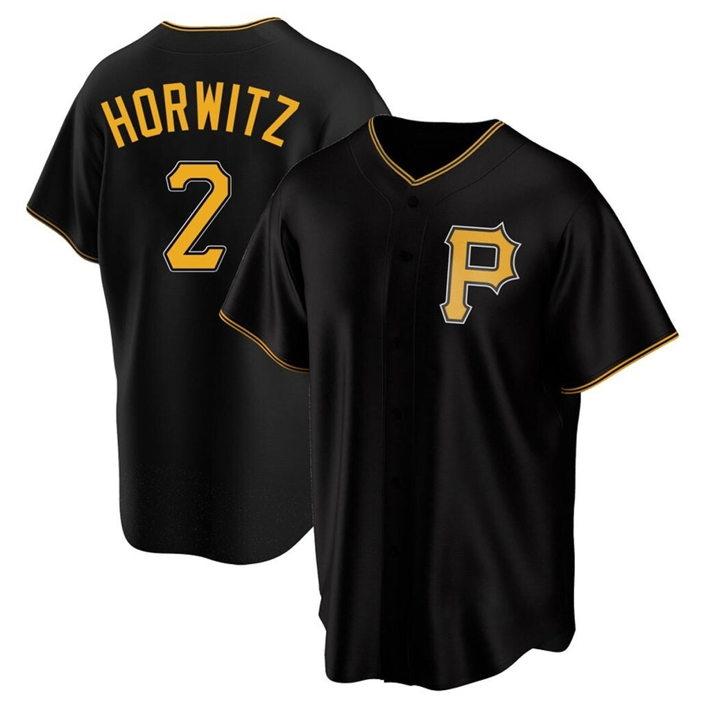 Fenge P.Pirates #2 Spencer Horwitz Player Black Alternate 2025 Home Game Stitched Jerseys