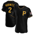 Fenge P.Pirates #2 Spencer Horwitz Player Black Alternate 2025 Home Limited Elite Stitched Jerseys