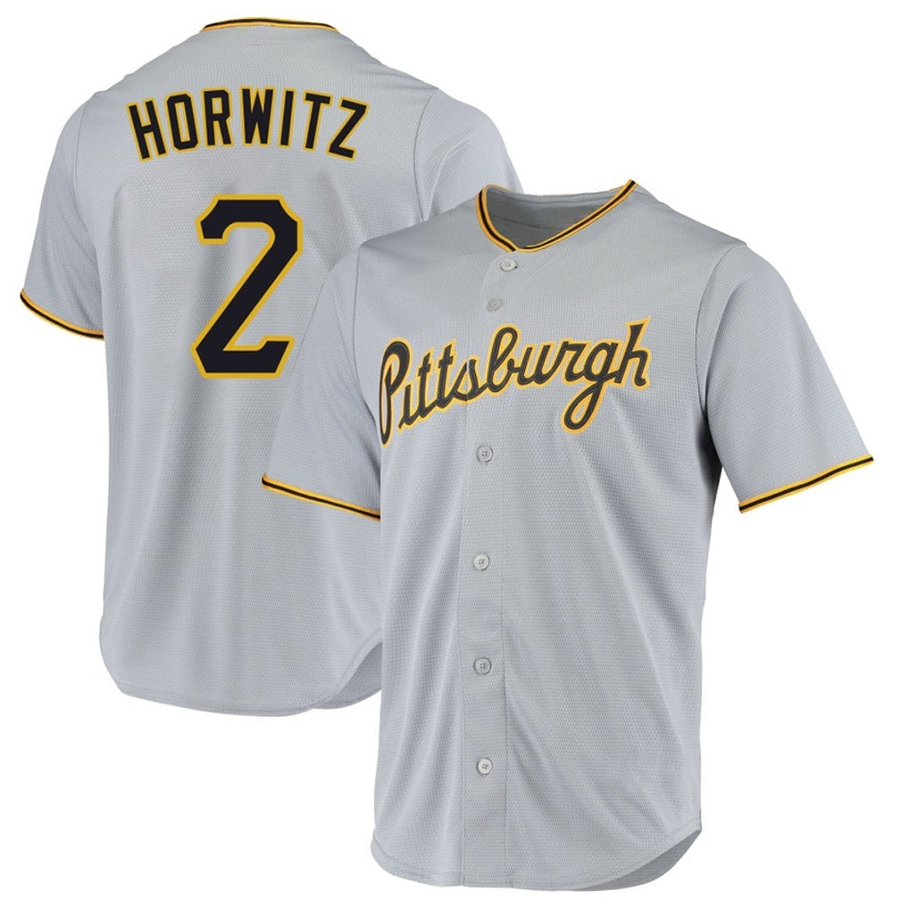 Fenge P.Pirates #2 Spencer Horwitz Player Gray Road Home Game Stitched Jerseys