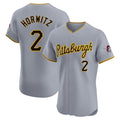 Fenge P.Pirates #2 Spencer Horwitz Player Gray Road Home Limited Elite Stitched Jerseys