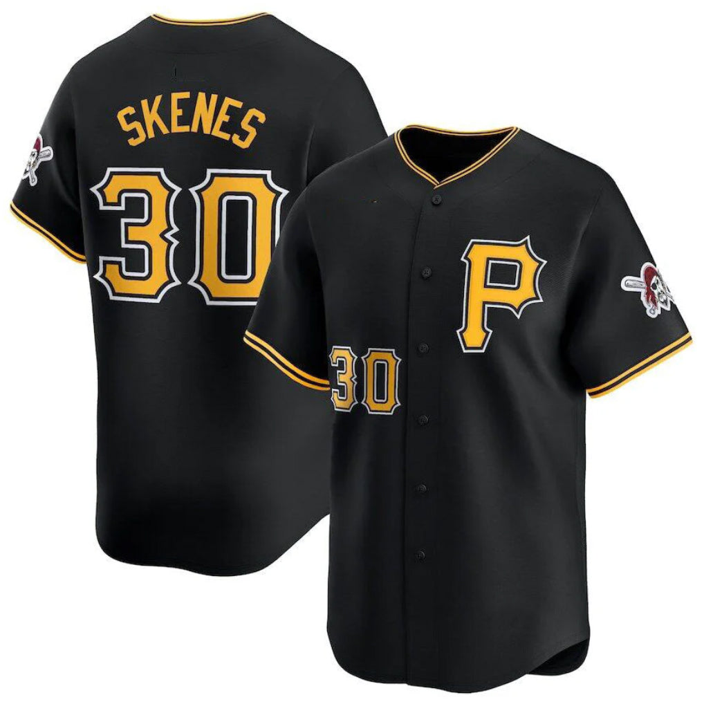 Fenge P.Pirates #30 Paul Skenes Player Black Alt Limited Home Stitched Jerseys