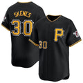 Fenge P.Pirates #30 Paul Skenes Player Black Alt Limited Home Stitched Jerseys