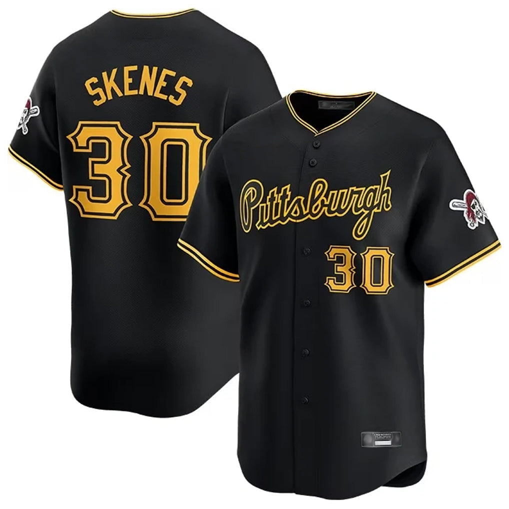 Fenge P.Pirates #30 Paul Skenes Player Black Home Limited Stitched Jerseys