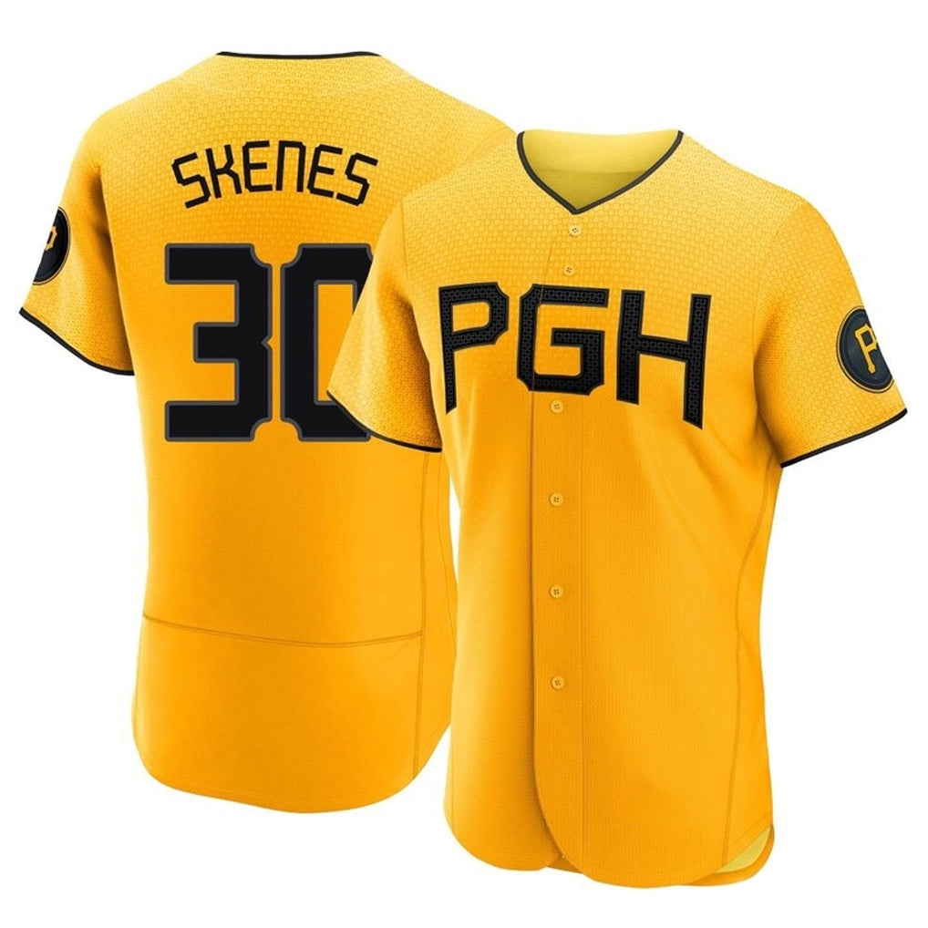 Fenge P.Pirates #30 Paul Skenes Player Gold City Connect Home Limited Elite Stitched Jerseys