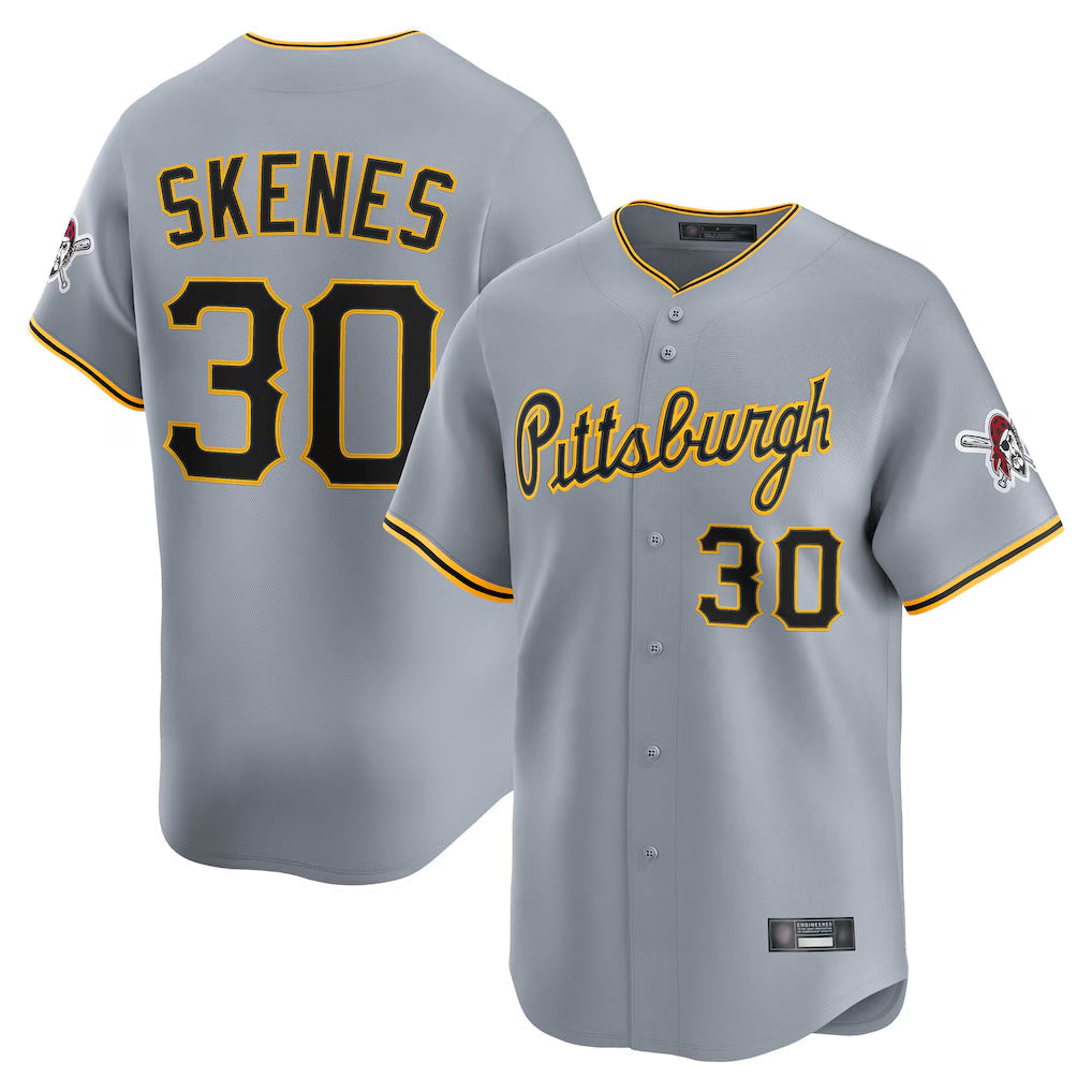 Fenge P.Pirates #30 Paul Skenes Player Gray Road Home Limited Stitched Jerseys