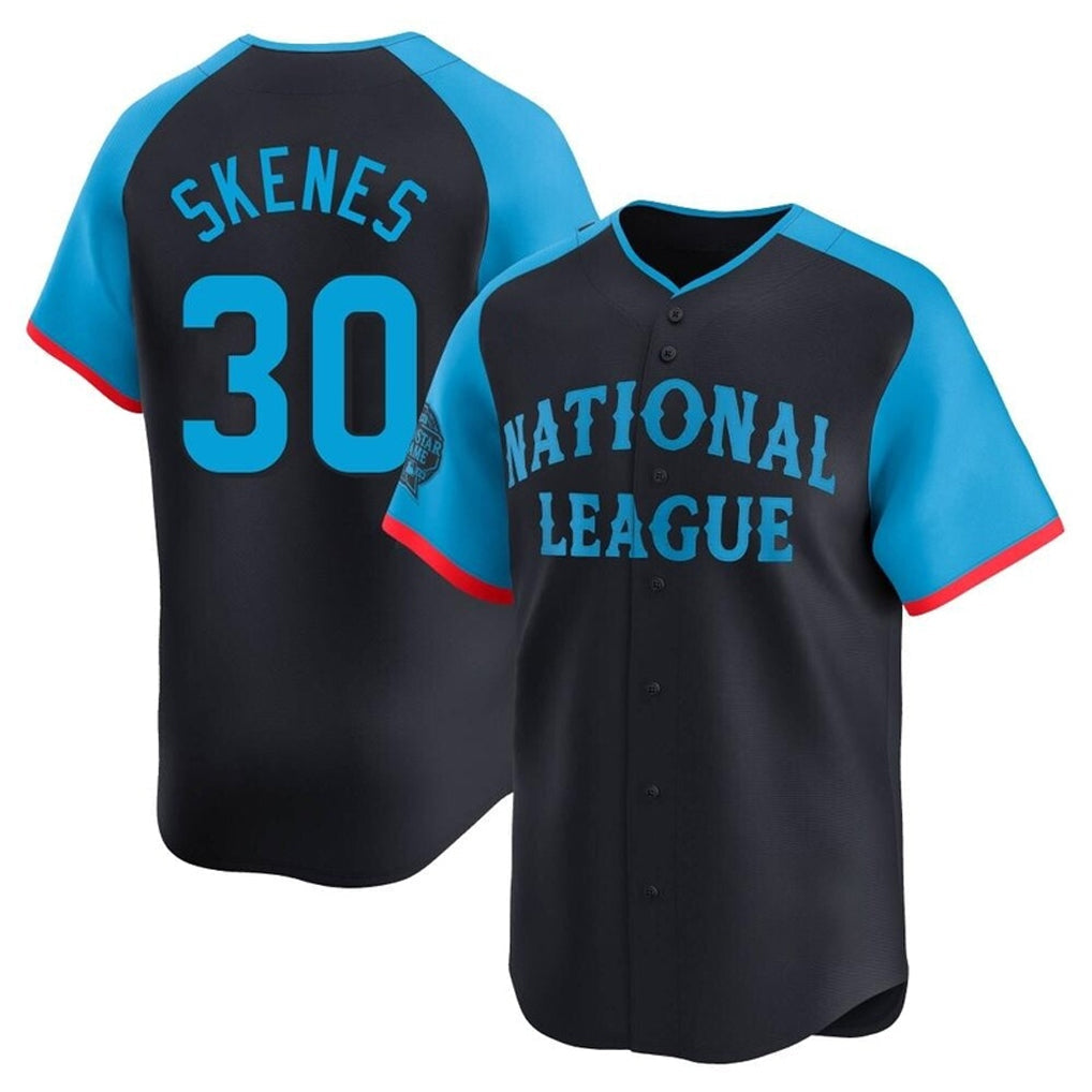 Fenge P.Pirates #30 Paul Skenes Player Navy National League All-Star Home Limited Stitched Jerseys