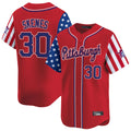Fenge P.Pirates #30 Paul Skenes Player Red 2025 Independence Day Vapor Premier Limited Stitched Jerseys