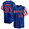 Fenge P.Pirates #30 Paul Skenes Player Royal 2025 Independence Day Vapor Premier Limited Stitched Jerseys