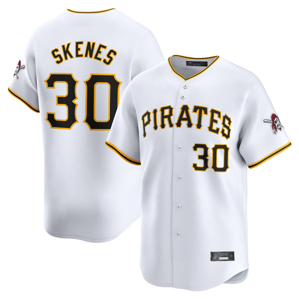 Fenge P.Pirates #30 Paul Skenes Player White Home Limited Stitched Jerseys