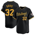 Fenge P.Pirates #32 Henry Davis Player Black Alt Home Limited Stitched Jerseys