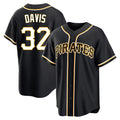 Fenge P.Pirates #32 Henry Davis Player Black Fashion Out Home Game Stitched Jerseys