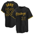 Fenge P.Pirates #32 Henry Davis Player Black Snake Skin City Home Limited Stitched Jerseys