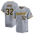 Fenge P.Pirates #32 Henry Davis Player Gray Road Home Limited Stitched Jerseys
