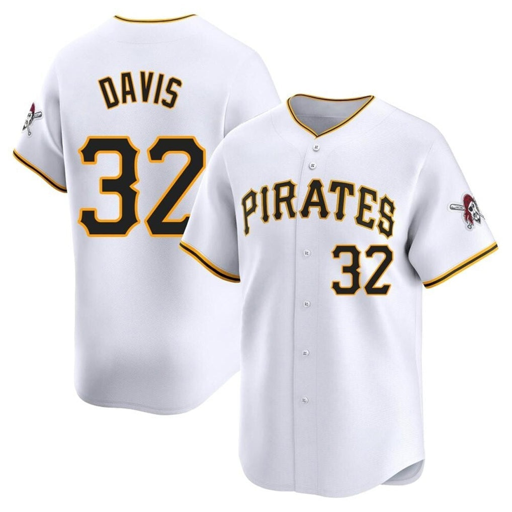 Fenge P.Pirates #32 Henry Davis Player White Home Limited Stitched Jerseys
