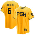Fenge P.Pirates #6 Konnor Griffin Player Gold City Connect Home Game Stitched Jerseys
