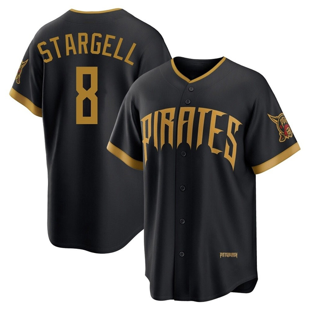 Fenge P.Pirates #8 Willie Stargell Player Black 2026 City Connect Home Limited Stitched Jerseys
