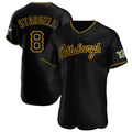 Fenge P.Pirates #8 Willie Stargell Player Black Home Limited Elite Stitched Jerseys