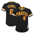 Fenge P.Pirates #8 Willie Stargell Player Black Mitchell & Ness Black Cooperstown Collection Mesh Batting Limited Stitched Jerseys