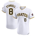 Fenge P.Pirates #8 Willie Stargell Player White Home Limited Elite Stitched Jerseys
