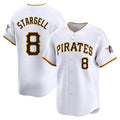 Fenge P.Pirates #8 Willie Stargell Player White Home Limited Stitched Jerseys