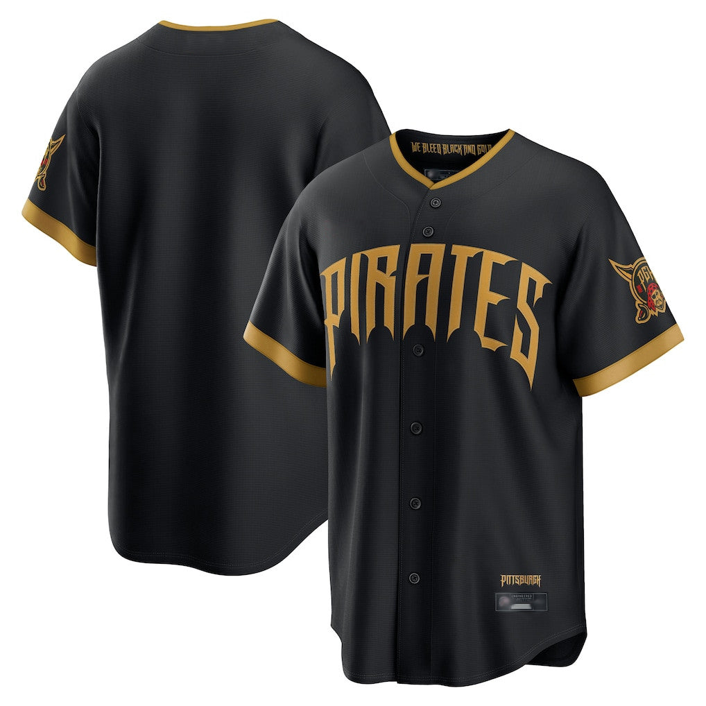 Fenge P.Pirates Blank Player Black 2026 City Connect Home Limited Stitched Jerseys