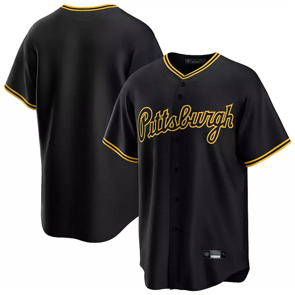 Fenge P.Pirates Blank Player Black Alt Home Limited Stitched Jerseys