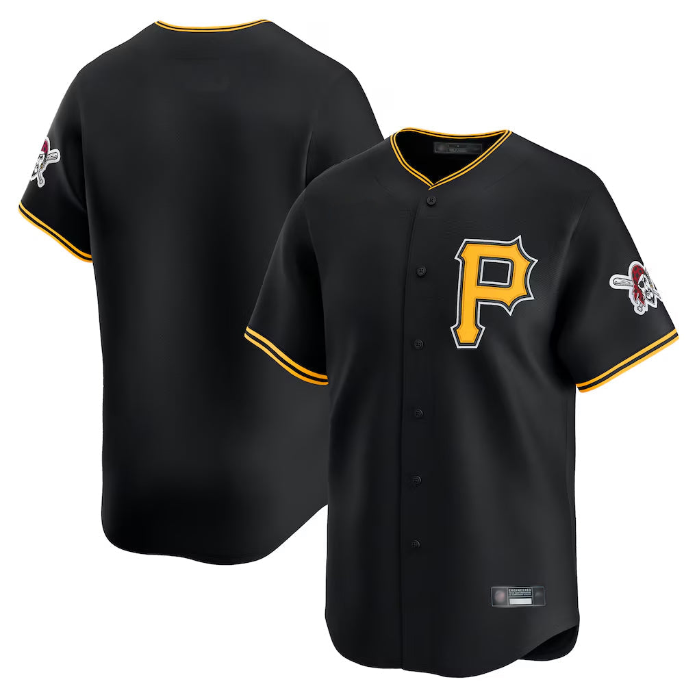 Fenge P.Pirates Blank Player Black Alternate Limited Game Stitched Jerseys