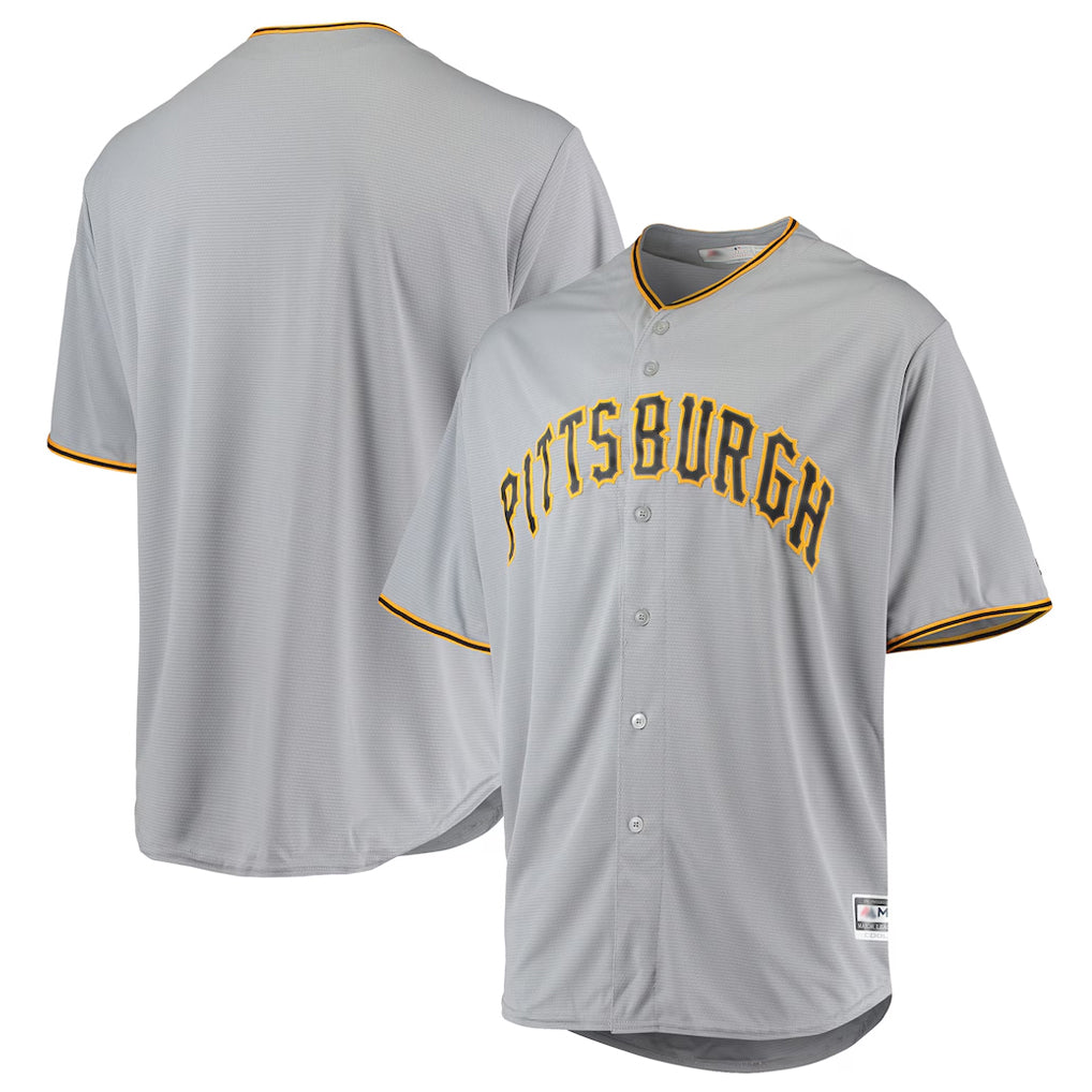 Fenge P.Pirates Blank Player Gray Road Home Game Stitched Jerseys