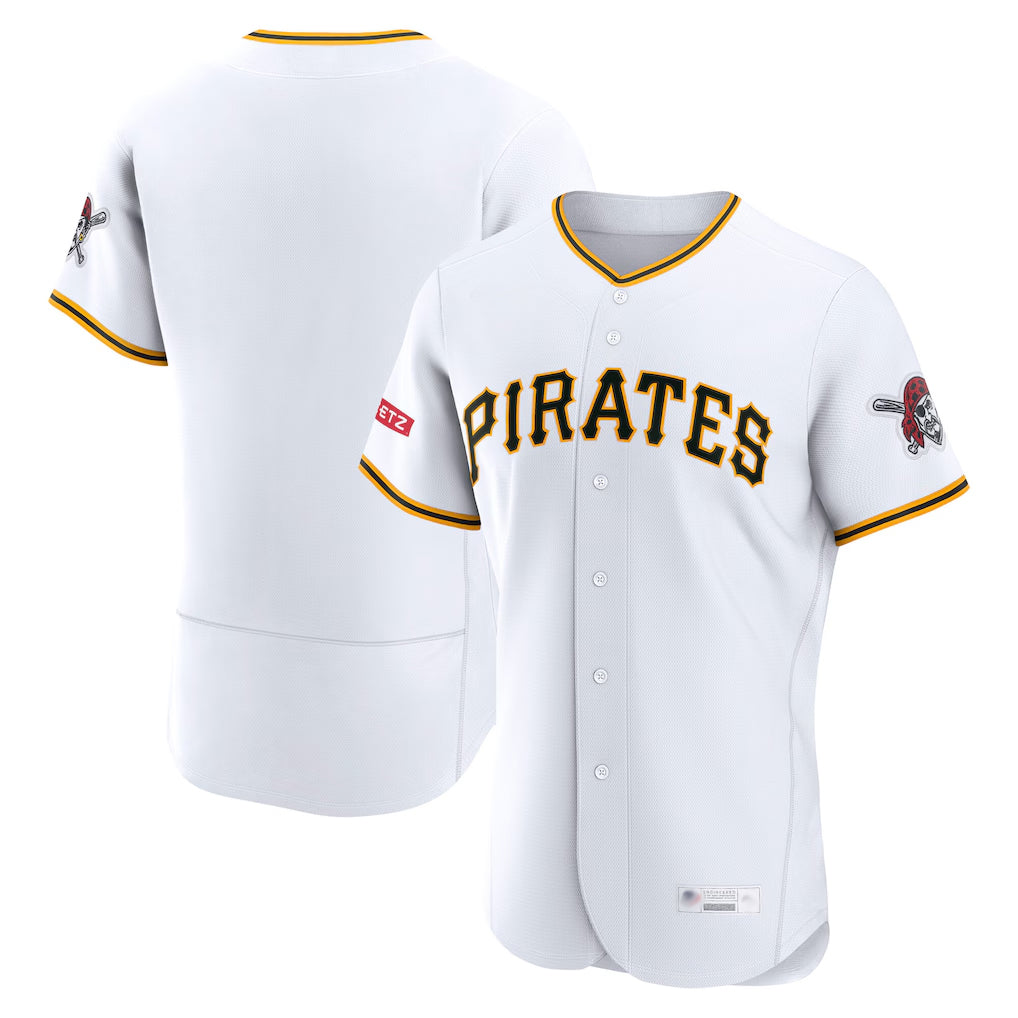Fenge P.Pirates Blank Player White Home Limited Elite Stitched Jerseys