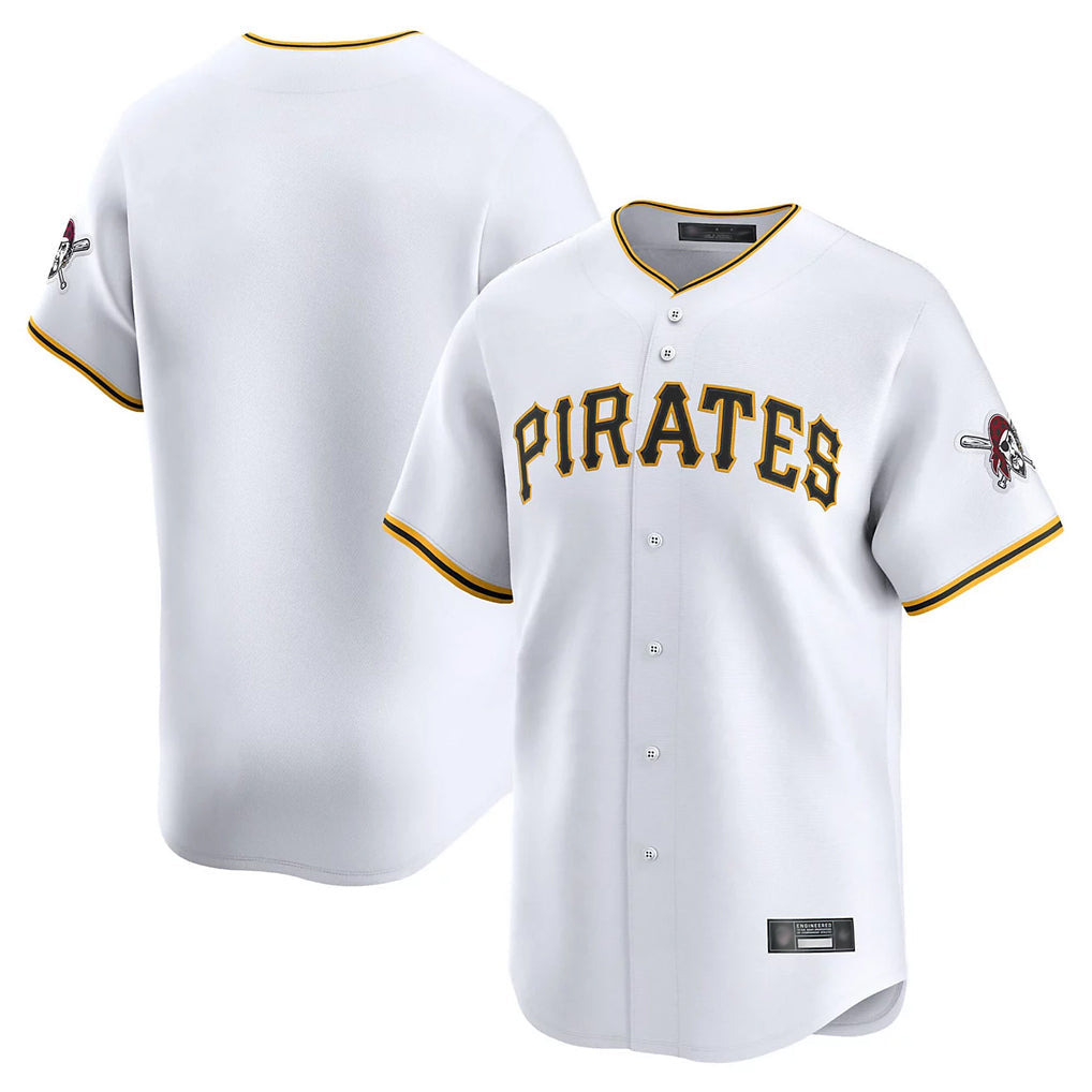 Fenge P.Pirates Blank Player White Home Limited Stitched Jerseys