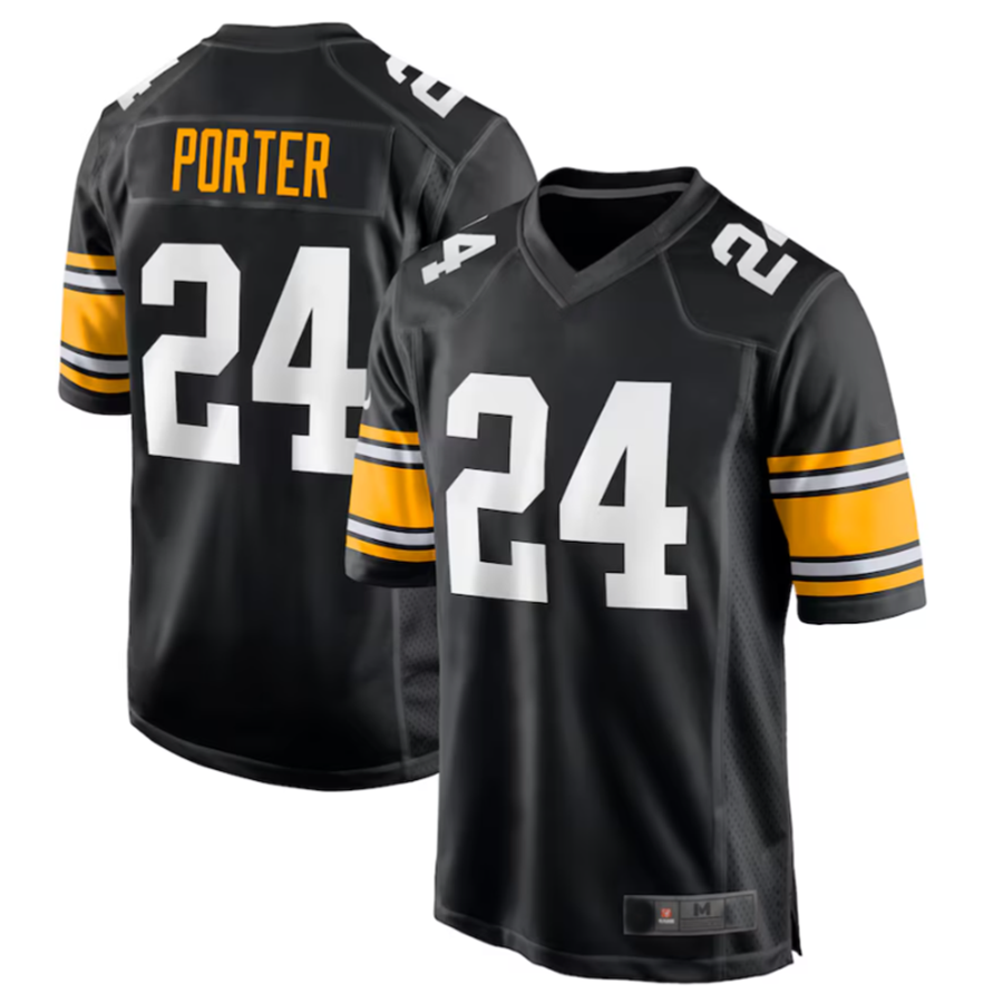 Fenge P.Steelers #24 Joey Porter Jr. Black Alternate Game American Stitched Jerseys
