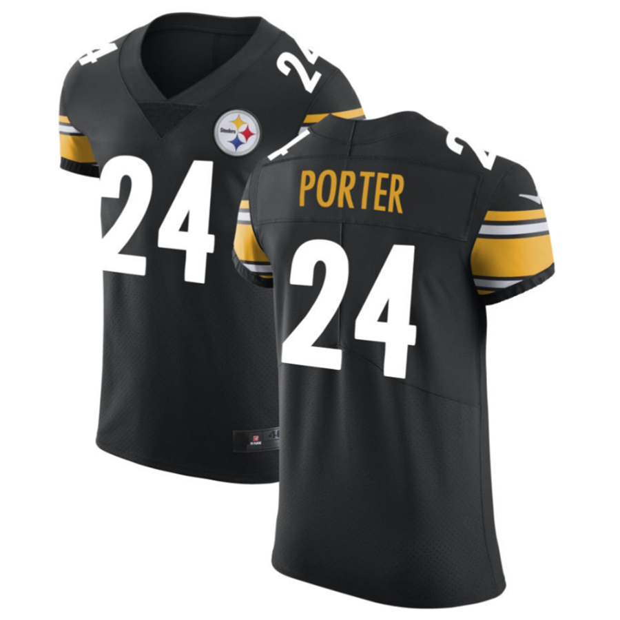 Fenge P.Steelers #24 Joey Porter Jr. Black Vapor Untouchable Elite American Stitched Jerseys