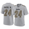 Fenge P.Steelers #24 Joey Porter Jr. Player Gray Atmosphere Fashion Home Game Stitched Jerseys
