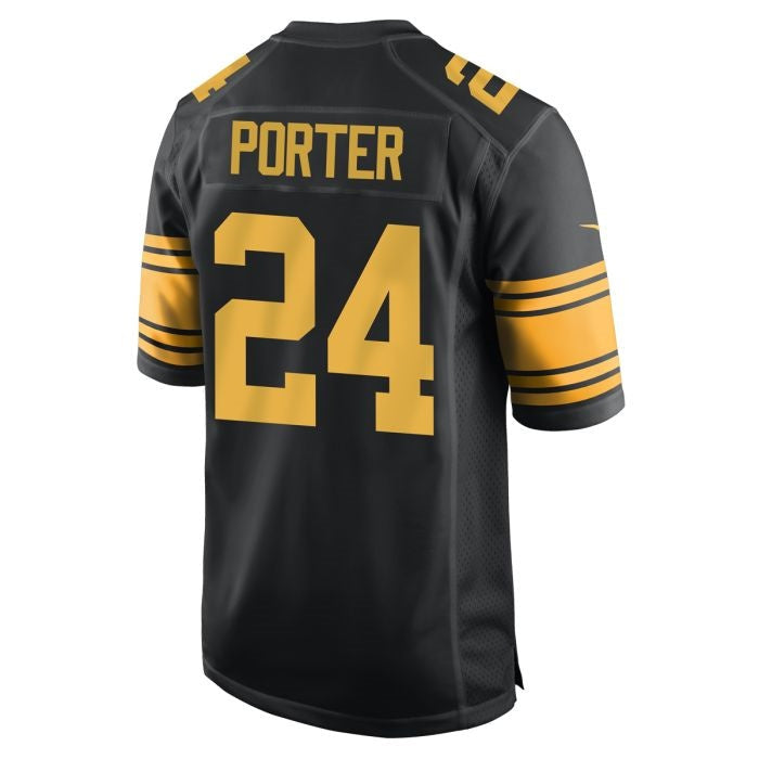 Fenge P.Steelers #24 Joey Porter Jr. Replica Color Rush Stitched Jerseys