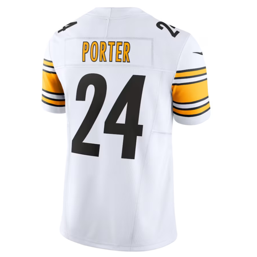 Fenge P.Steelers #24 Joey Porter Jr. White Vapor F.U.S.E. Limited American Stitched Jerseys