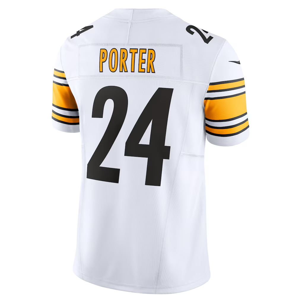 Fenge Player P.Steelers #24 Joey Porter Jr. White Vapor F.U.S.E. Limited Stitched Jerseys