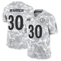 Fenge P.Steelers #30 Jaylen Warren Player Arctic Camo Salute to Service Limited Stitched Jerseys