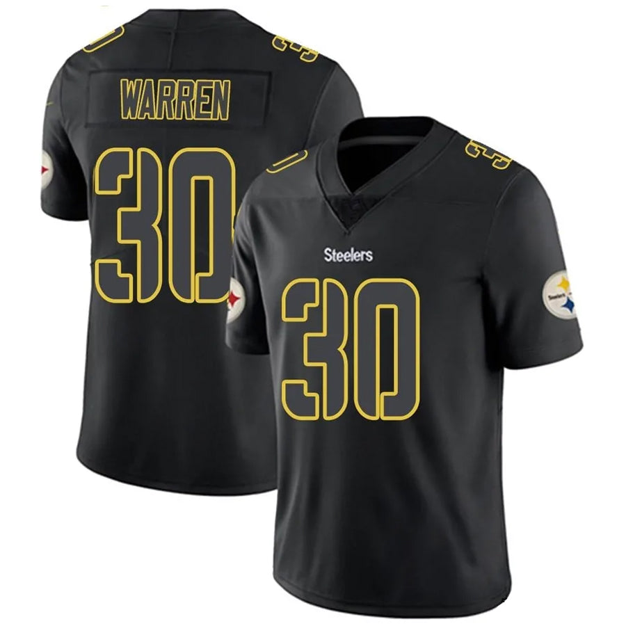Fenge P.Steelers #30 Jaylen Warren Player Black Impact Limited Stitched Jerseys