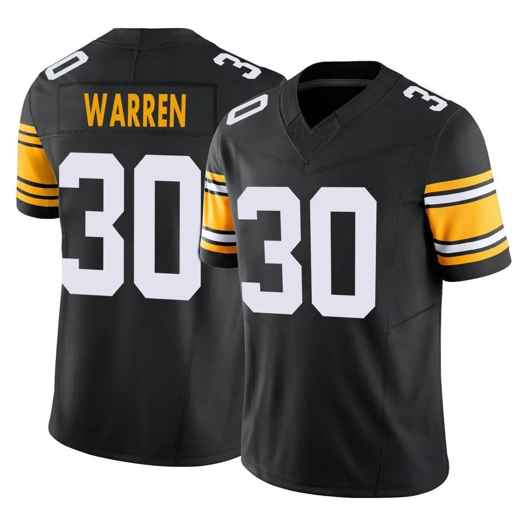Fenge P.Steelers #30 Jaylen Warren Player Black Limited Alternate Vapor F.U.S.E. Home Game Stitched Jerseys