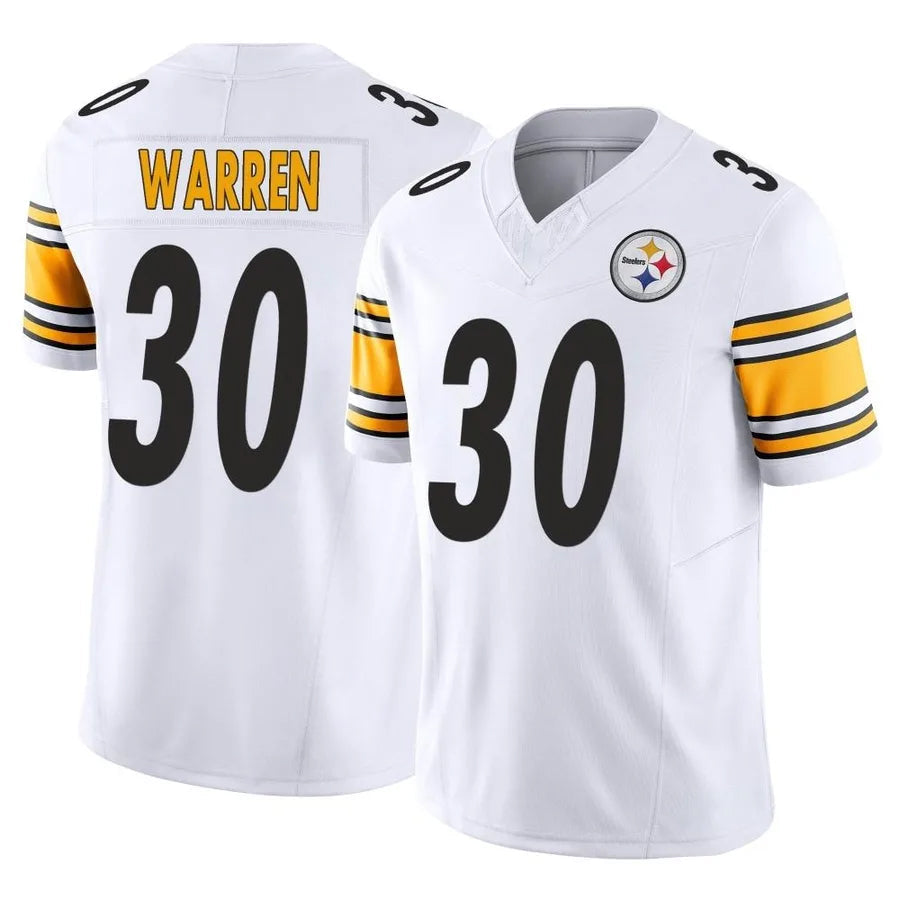Fenge P.Steelers #30 Jaylen Warren Player White Vapor F.U.S.E. Limited Stitched Jerseys