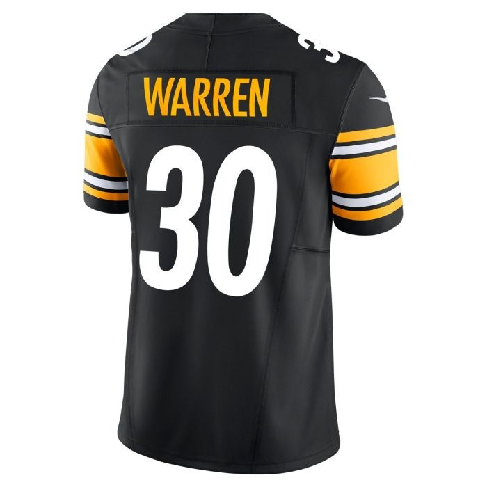 Fenge P.Steelers #30 Jaylen Warren Vapor F.U.S.E Limited Home Stitched Jerseys