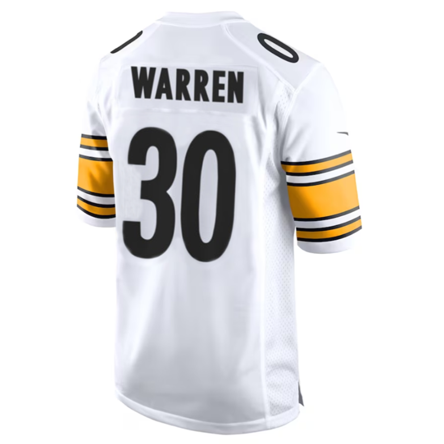 Fenge P.Steelers #30 Jaylen Warren White Game American Stitched Jerseys