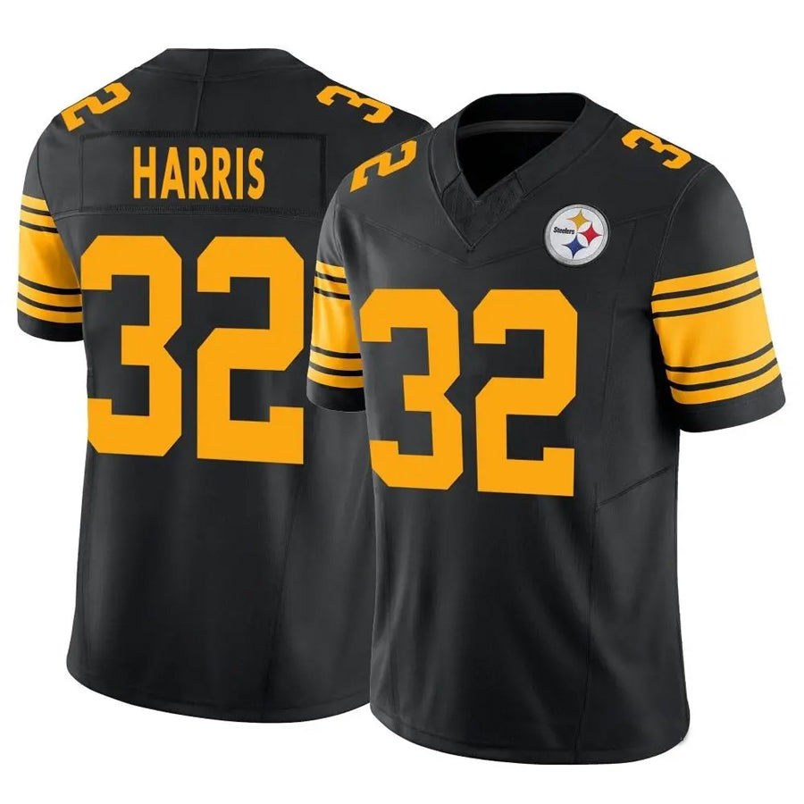 Fenge P.Steelers #32 Franco Harris Player Black Vapor F.U.S.E. Limited Stitched Jerseys